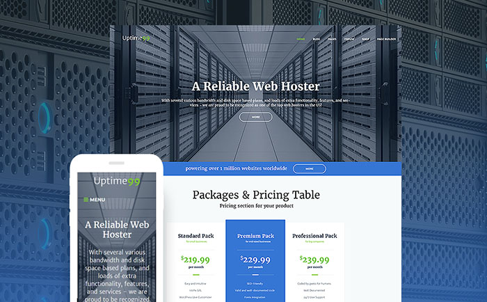 Hosting Services WP Theme 