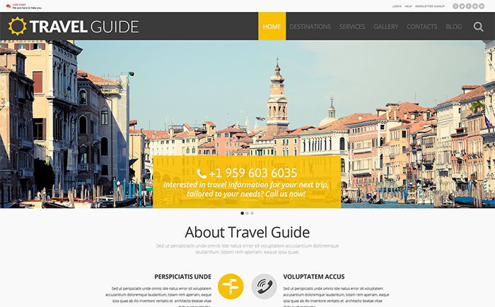 Travel WordPress Template